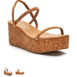 Coconut Matisse Cork Platform Sandals